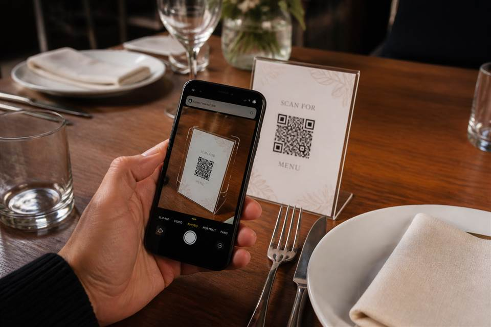 QR dijital menü
